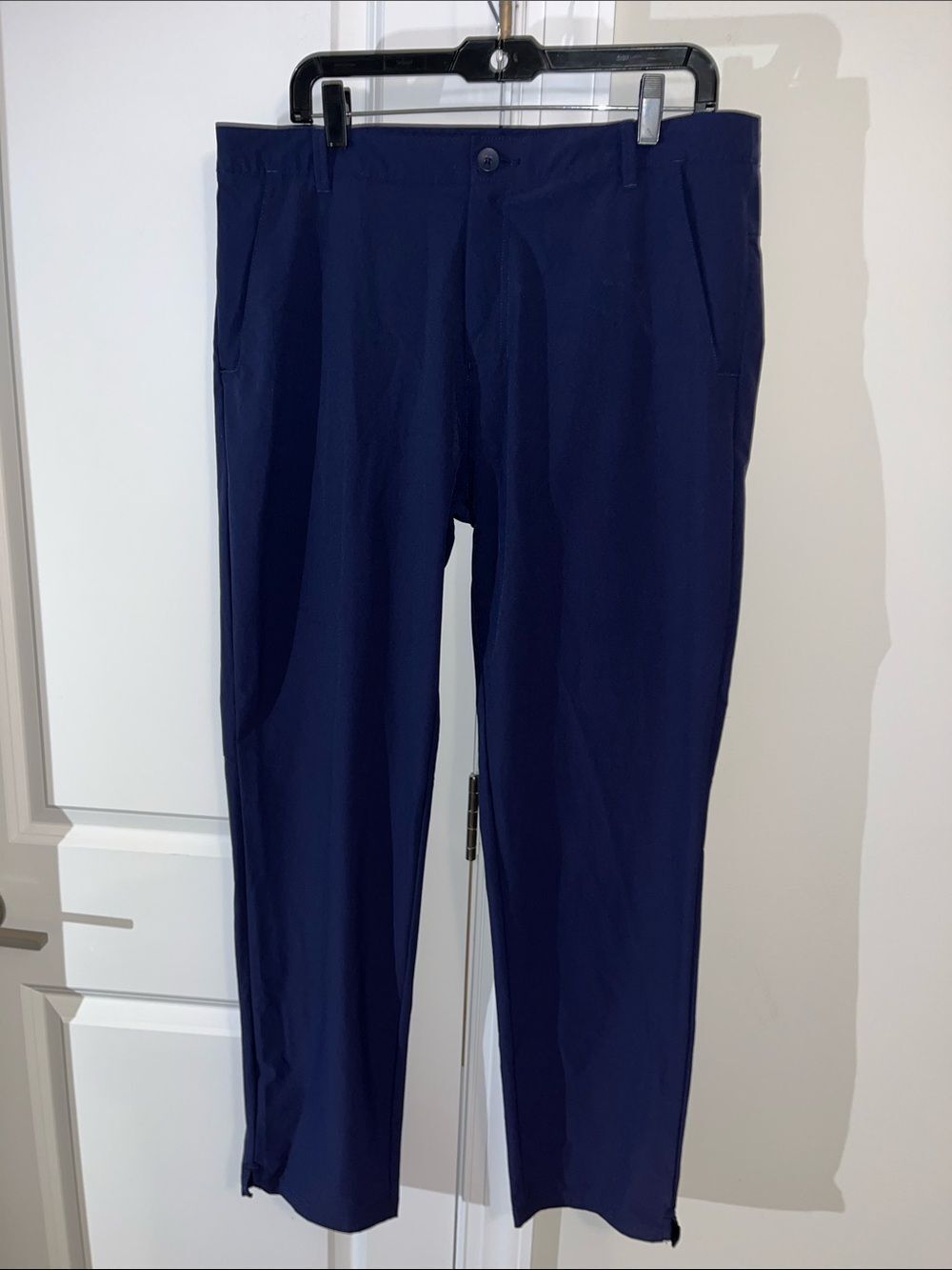 Navy Blue Regular Fit Polymide/ Elastine Oakley V-Cut Leg Golf Pants Trousers L